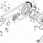 TRX70 Left crankcase cover  @ chain case