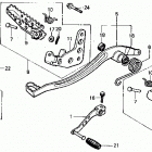 ATC200X Подножки