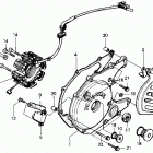 ATC200X Крышка картера левая