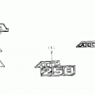 ATC250SX Emblem @ mark 86,87