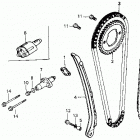 ATC250SX Цепь ГРМ и натяжитель