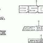 ATC350X Наклейки