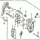 ATC350X Передний суппорт тормозной