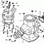 ATC250R Головка цилиндра