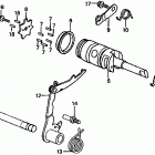 TRX125 Вилка переключения передач