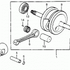 ATC70 Коленвал и поршни