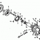 TRX125 Rear brake drum