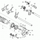 TRX250 Вилка переключения передач