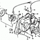TRX125 Left crankcase cover  @ alternator @ sub transmiss...