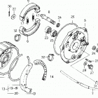 TRX250 Задний тормоз