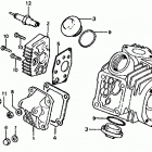 TRX125 Крышка головки цилиндров