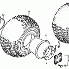 TRX125 Заднее колесо