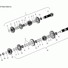 V09XB36/XC36 JACKPOT/NESS JACKPOT ALL OPTIONS Drive train, transmission (6 speed) - v09xb36 / xc...