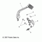 V12WB36NA HIGHBALL Brakes, brake pedal and rear master cylinder - v12...