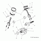 V10SD36/SC36/VB36 VISION TOUR PREMIUM/NESS/8 BALL ALL OPTIONS Engine, crankshaft and piston - v10sd36 / sc36 / v...