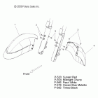 V10SD36/SC36/VB36 VISION TOUR PREMIUM/NESS/8 BALL ALL OPTIONS Body, fender, front - v10sd36 / sc36 / vb36 all op...