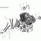 V10SD36/SC36/VB36 VISION TOUR PREMIUM/NESS/8 BALL ALL OPTIONS Engine, camchain - v10sd36 / sc36 / vb36 all optio...