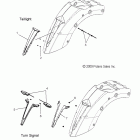 V12BW36/EW36 CROSS ROADS ALL OPTIONS Electrical, turn signal, rear and taillight - v12b...