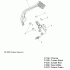 V10XB36DAP/LKP/XC36DN JACKPOT ALL OPTIONS Brakes, brake pedal and rear master cylinder - v10...