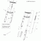 V10SD36/SC36/VB36 VISION TOUR PREMIUM/NESS/8 BALL ALL OPTIONS Suspension, front forks and clamps, 45 mm - v10sd3...