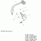 V09XB36/XC36 JACKPOT/NESS JACKPOT ALL OPTIONS Brakes, brake pedal and rear master cylinder - v09...