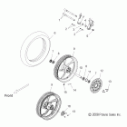V09CB26/CD26/KB26/PB26 KINGPIN/KINGPIN TOURING/KINGPIN LOW/KINGP Wheels, front - v09cb26 / cd26 / kb26 / pb26 all o...