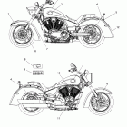 V09CB26/CD26/KB26/PB26 KINGPIN/KINGPIN TOURING/KINGPIN LOW/KINGP Body, decals - v09cb26 / cd26 / kb26 / pb26 all op...