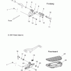V09CB26/CD26/KB26/PB26 KINGPIN/KINGPIN TOURING/KINGPIN LOW/KINGP Chassis, footpeg and floorboard, lh - v09cb26 / cd...