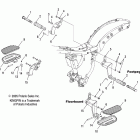 V09CB26/CD26/KB26/PB26 KINGPIN/KINGPIN TOURING/KINGPIN LOW/KINGP Chassis, passenger footpegs and floorboards - v09c...