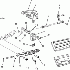 V08SB36/SD36 PLATINUM ALL OPTIONS Floorboard / shifter, lh - v08sb36 / sd36 all opti...