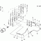 V08HB26/HS26 HAMMER ALL OPTIONS Engine, oil pump mounting and dipstick - v08hb26 /...