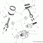 V08HB26/HS26 HAMMER ALL OPTIONS Engine, crankshaft and piston - v08hb26 / hs26 all...