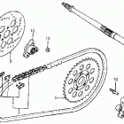 ATC200X Ось заднее колесо