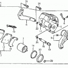 ATC200X Задний суппорт тормозной