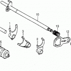 ATC200S Gearshift drum @ gearshift fork