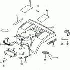 ATC250R Rear fender 83-84