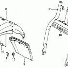ATC125M Front fender @ front fork