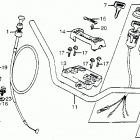 ATC125M Руль и панель переднего номера