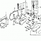 TRX200 Left cover spacer @ sub mission cover