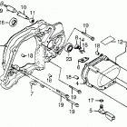 ATC125M Left cover spacer @ sub transmission cover
