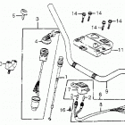 TRX200 Руль и панель переднего номера