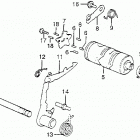 ATC125M Вилки и валы выбора передач