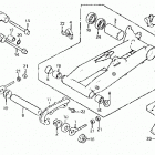 ATC200X Swingarm @ engine protector 84-85
