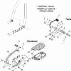 V06CB26CA KINGPIN ALL OPTIONS Footpeg, r.h. / floorboard, r.h. / brake - v06cb26...