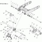 V07HB26/HS26 HAMMER ALL OPTIONS Swing arm and suspension, rear - v07hb26 / hs26 al...