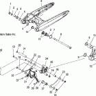 V06AB26CA VICTORY VEGAS 8 BALL/VEGAS ALL OPTIONS Swing arm and suspension, rear - v06ab26 / gb26 al...