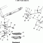 V06AB26CA VICTORY VEGAS 8 BALL/VEGAS ALL OPTIONS Footpeg, l.h. / floorboard / shift - v06ab26 / gb2...