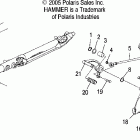 V07HB26/HS26 HAMMER ALL OPTIONS Footpeg, l.h. / shifter - v07hb26 / hs26 all optio...
