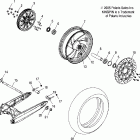 V06CB26CA KINGPIN ALL OPTIONS Wheel, rear (cast) - v06cb26 all options