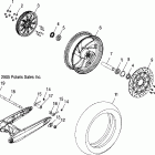 V06AB26CA VICTORY VEGAS 8 BALL/VEGAS ALL OPTIONS Wheel, rear (cast) - v06ab26 / gb26 all options